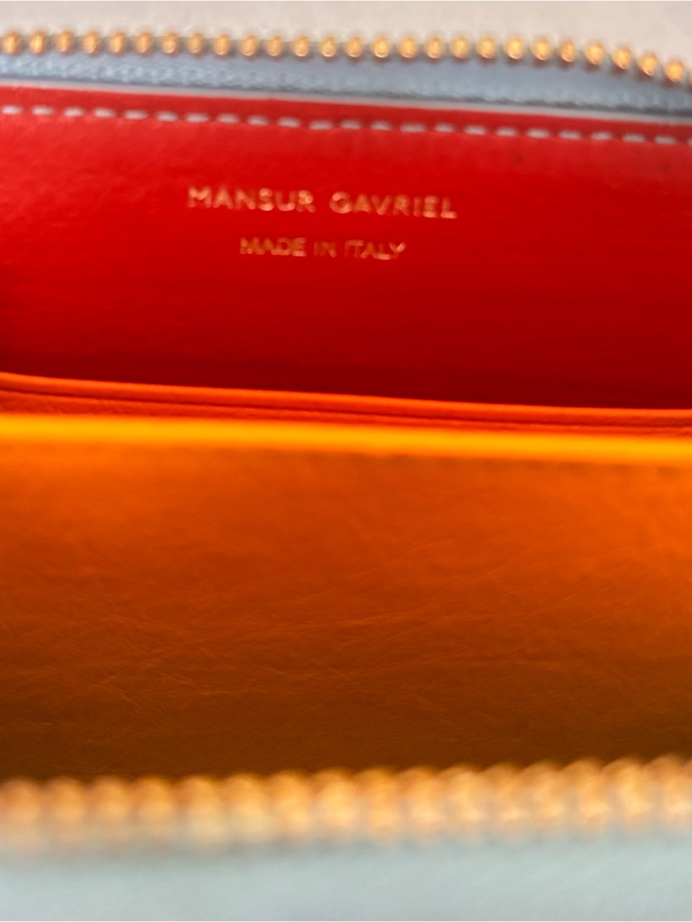 MANSUR GAVRIEL LT BLUE SMALL WALLET - Picture 10 of 11